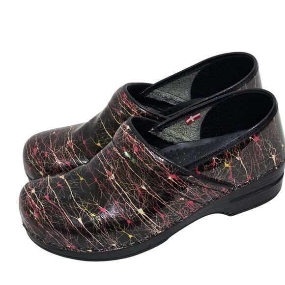 Sanita Clogs Womens 41/10.5-11 Professional Splatter Comfort Slip On Shoe - Picture 1 of 10